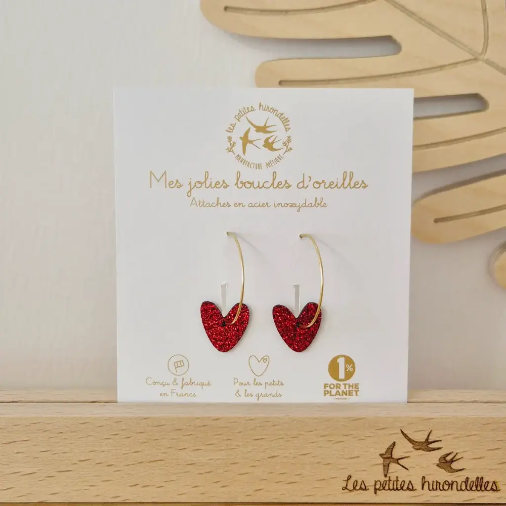 [LPH21] Créoles - Cœurs - Rouge