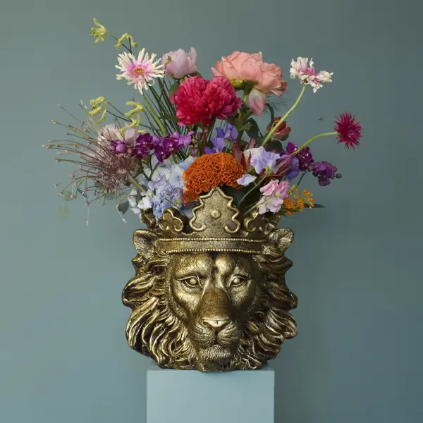 [W49254] Jardinière Lion Clarence Or