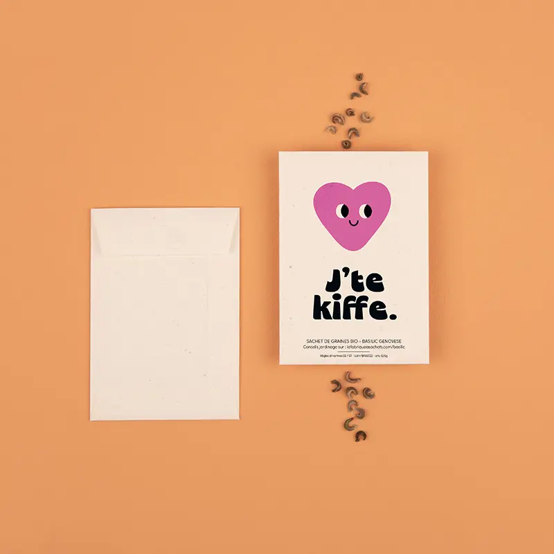 [LFAS5] J'te Kiffe - Sachet de graines de Basilic