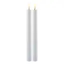 Set de 2 chandelles LED rechargeables hautes 