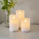 Set de 3 bougies LED rechargeables