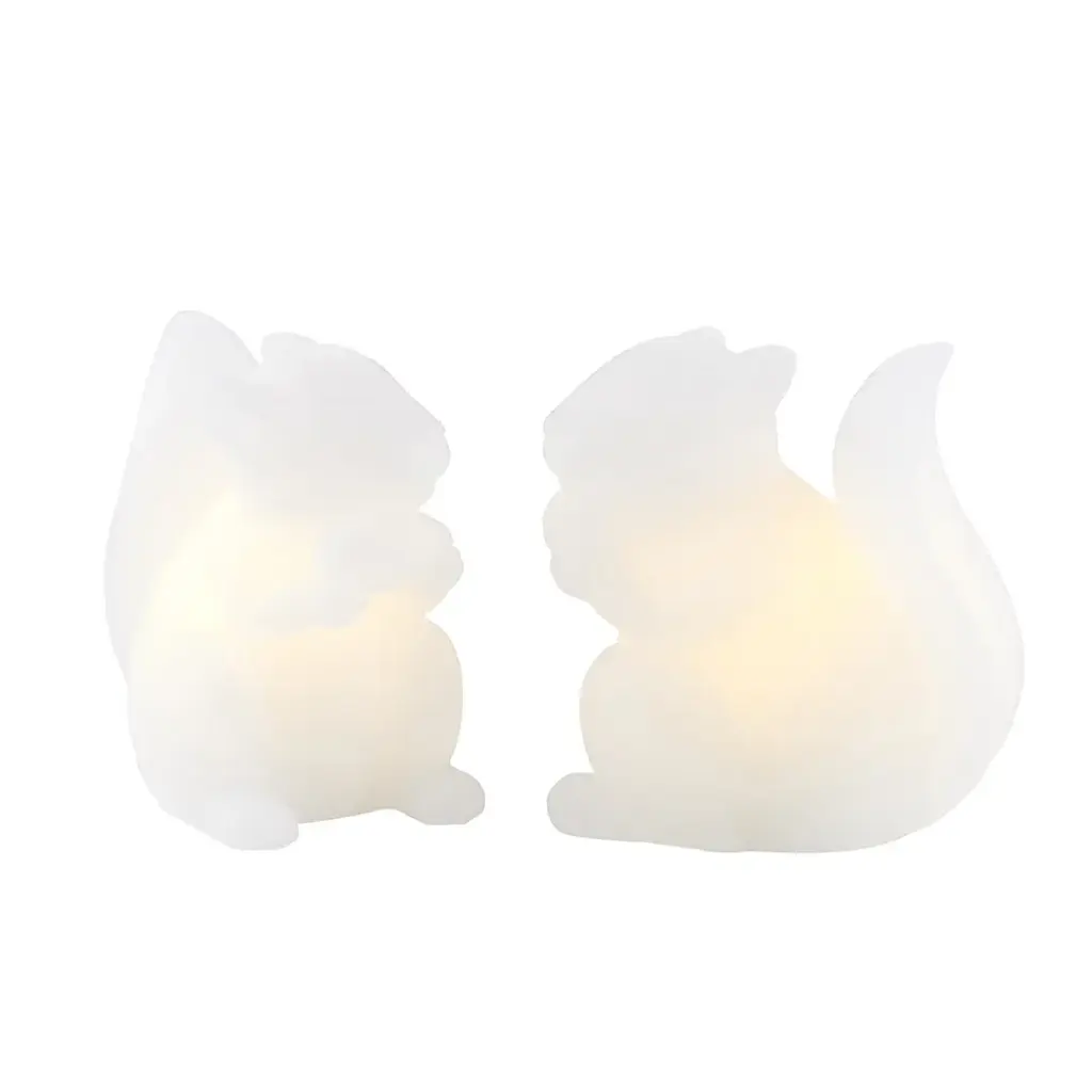 Set de 2 écureuils lumineux