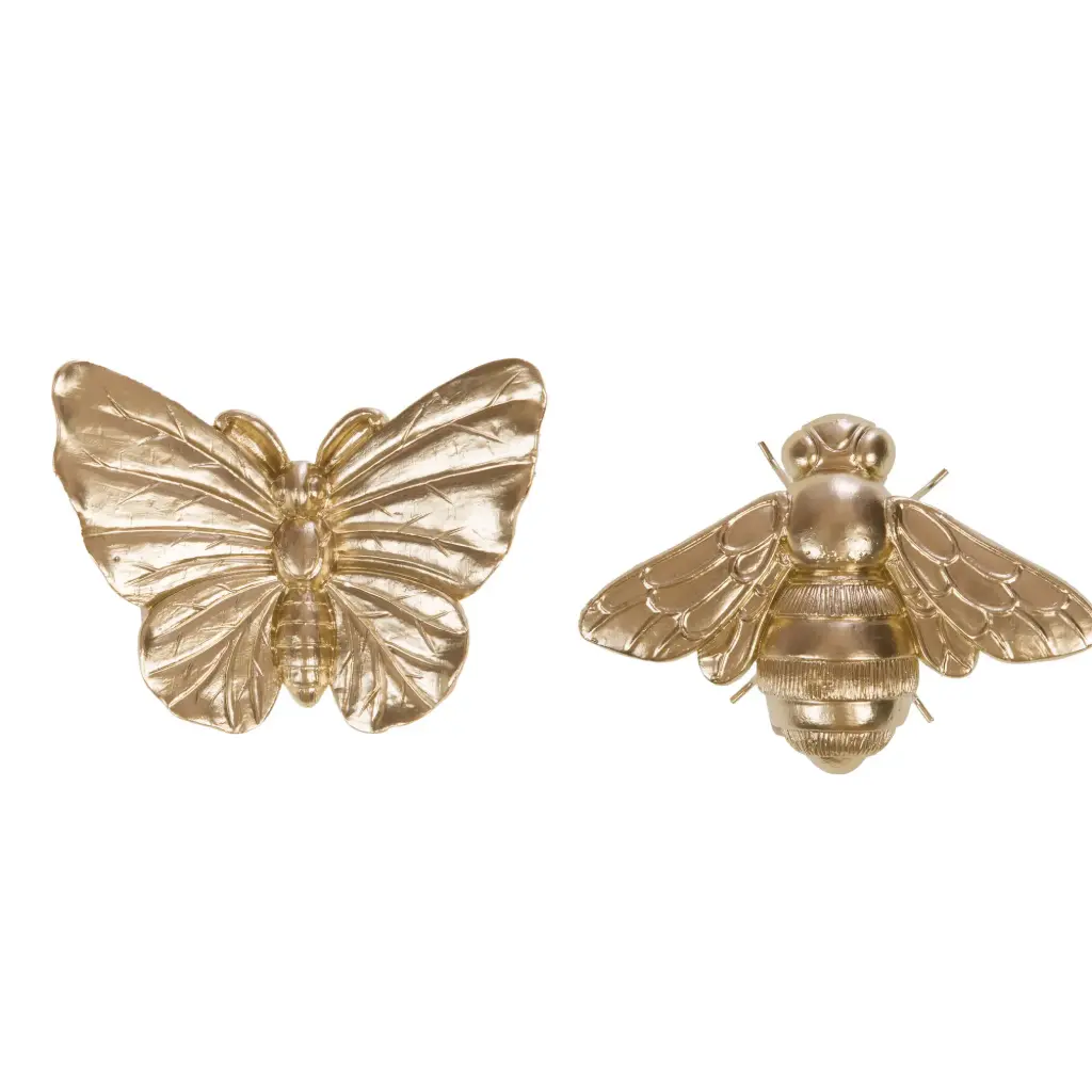[CAD169406] Set Papillon et Abeille dorés