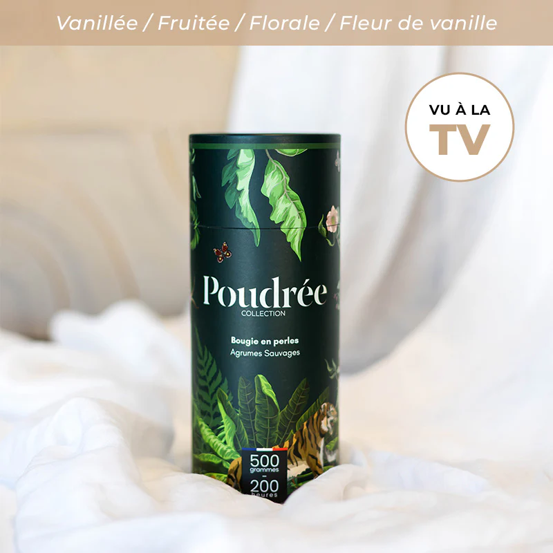[POUCHAS] Bougie Poudrées - Agrumes Sauvages