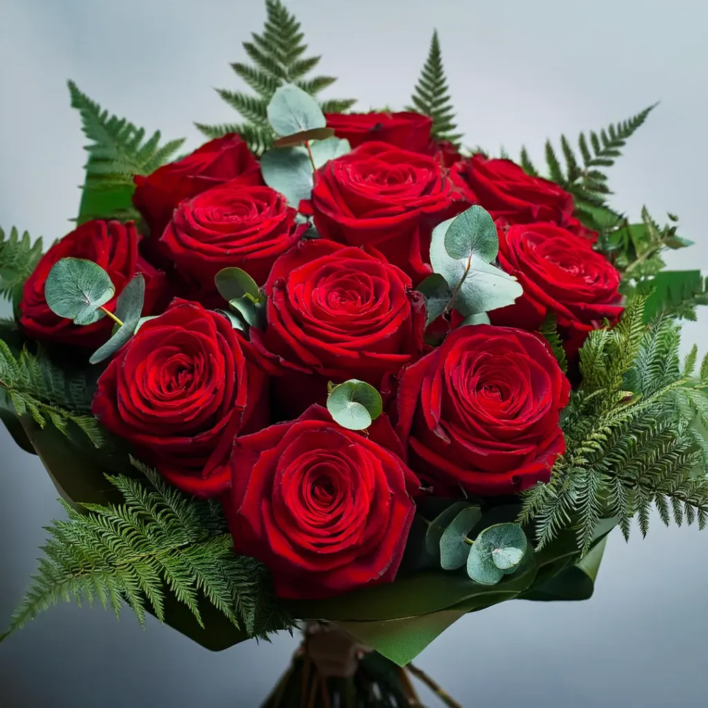 Bouquet composé de Rose - Rouge Baiser