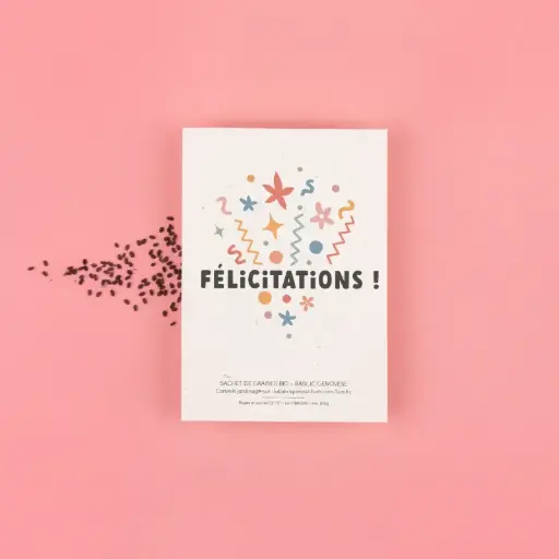 [LFAS3] Félicitations - Sachet de graines de Basilic