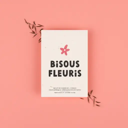 [LFAS8] Bisous Fleuris - Sachet de graines de Cosmos